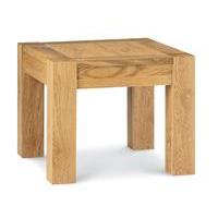 Lyon Square Oak Lamp Table