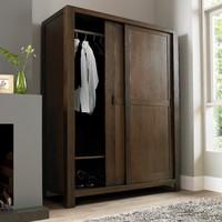 Lyon Walnut Large Double Sliding Wardrobe