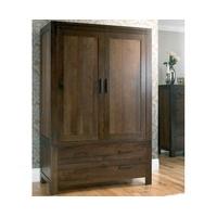 Lyon Walnut Large Double Wardrobe