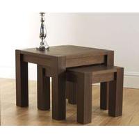 lyon walnut nest of lamp tables