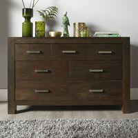 Lyon Walnut 3 Over 4 Drawer Chest