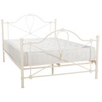 Lyon Metal Ivory Bed Frame