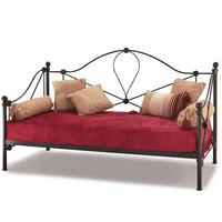 Lyon Small Single Day Bed Black With Guest Bed