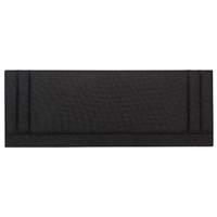 lyon cotton headboard single black