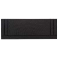 Lyon Faux Suede Headboard King Black
