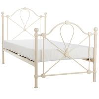 Lyon Metal Ivory Bed Frame