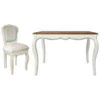 lyon painted dining set 4 upholstered chairs