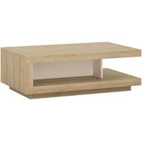 Lyon Riviera Oak and White High Gloss Designer Coffee Table