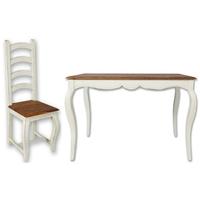 lyon painted dining set 4 high back chairs