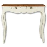 lyon painted console table 2 drawer