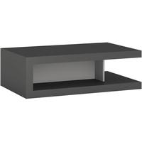 lyon platinum and light grey gloss designer coffee table on wheels