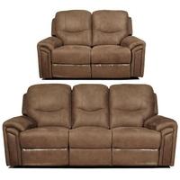 Lytham Brown Sofa Suite - 3+2 Seater