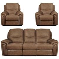 Lytham Brown Sofa Suite - 3+1+1 Seater