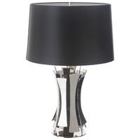 lytes nickel table lamp base only