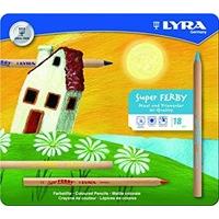 Lyra Ferby Natural in Cardboard Case Unpainted 12 Graphitstifte