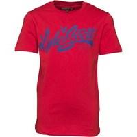 Lyle And Scott Junior Boys Print T-Shirt Royal Red/Duke Blue