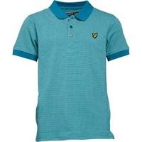 Lyle And Scott Junior Boys Multi Coloured Birdseye Polo Pagoda Blue