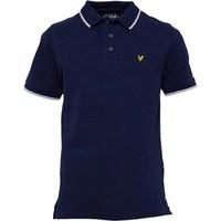 lyle and scott boys classic tipped polo deep indigo