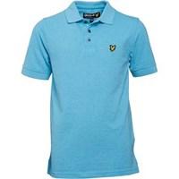 lyle and scott junior boys classic marl polo marl aqua marl