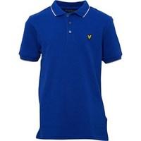 Lyle And Scott Junior Boys Classic Tipped Polo Duke Blue/Bright Green