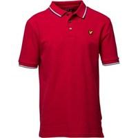 Lyle And Scott Junior Boys Red Tipped Short Sleeve Polo Royal Red Royal Red