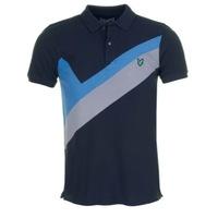 Lyle & Scott Colour Block Polo Shirt New Navy
