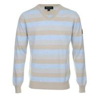 Lyle & Scott Prestige V-Neck Sweater Sandstone