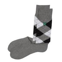 lyle scott argyle socks cool grey