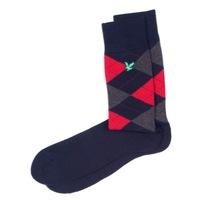 lyle scott argyle socks new navy