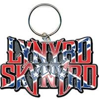 lynyrd skynyrd flag logo standard keychain