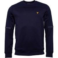 lyle and scott vintage mens brownlee crew neck navy