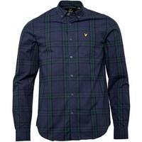 Lyle And Scott Vintage Mens Check Shirt Navy