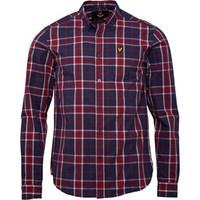 Lyle And Scott Vintage Mens Check Shirt Ruby