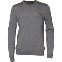 Lyle And Scott Vintage Mens Non-Mulesed V-Neck Pullover Mid Grey Marl