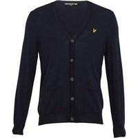 lyle and scott vintage mens non mulesed cardigan new navy