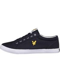 lyle and scott vintage mens halket canvas pumps new navy