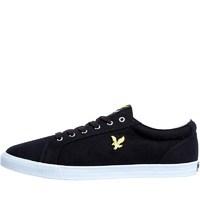 Lyle And Scott Vintage Mens Halket Canvas Pumps Black/White