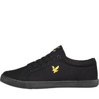 Lyle And Scott Vintage Mens Halket Canvas Pumps True Black