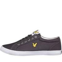 lyle and scott vintage mens halket canvas pumps solid grey