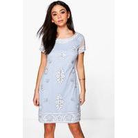 lylo embellished shift dress baby blue