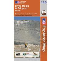 Lyme Regis & Bridport - OS Explorer Active Map Sheet Number 116