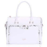 lydc marble white tote bag