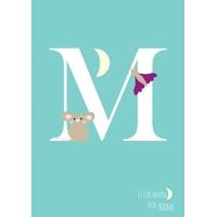 M | Alphabet Card |OM1042