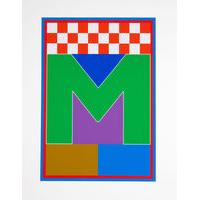 M - The Dazzle Alphabet By Peter Blake