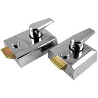 M Marcus Chrome Security Nightlatch and Cylinder