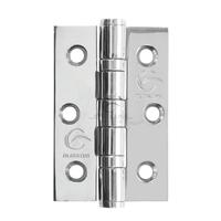 M Marcus Ball Bearing Stainless Steel Hinge Pair 4 Inch x 3 Inch (102 x 76 mm) Polished Stainless Steel