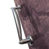 M-190B SN/CP Sassari Mediterranean Pull Handle - Satin Nickel - Polished Chrome