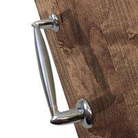 M-190-SN/CP Latina Mediterranean Pull handle - Satin Nickel - Polished Chrome