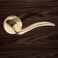 M-85-PB Valencia Mediterranean Lever on Rose - Polished Brass