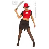 m ladies womens pirate lady fibre optic costume outfit for buccaneer f ...